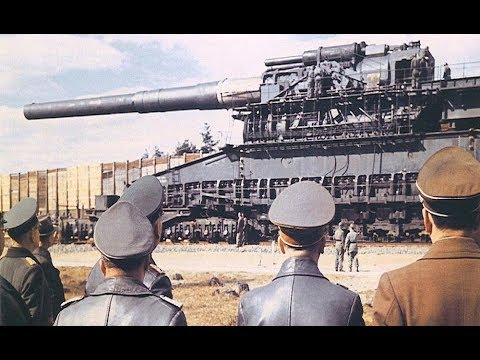 ドイツ軍の８０cm列車砲width=190